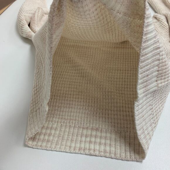 Lulus Always Adoring Sweater Womens S Ivory Space Dye Balloon Sleeve Pullover - Picture 10 of 14